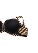 Bikini top with underwire and pattern, Brown, Packshot image number 3