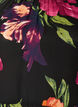 Blouse with floral print and peplum, Black, Packshot image number 2