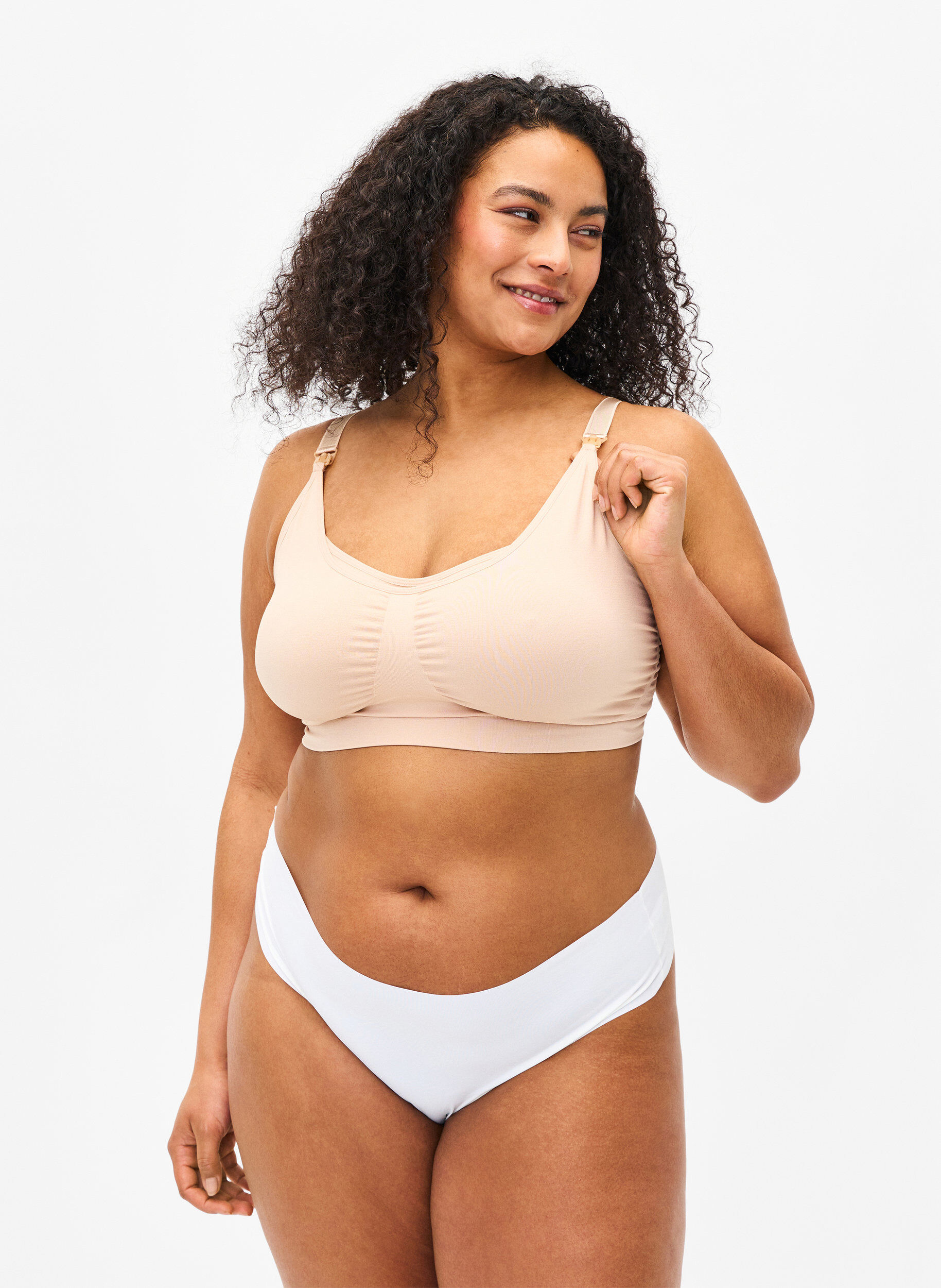Nursing bra, Beige, Model