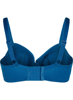 Padded underwire bra with lace, Sailor Blue, Packshot image number 1