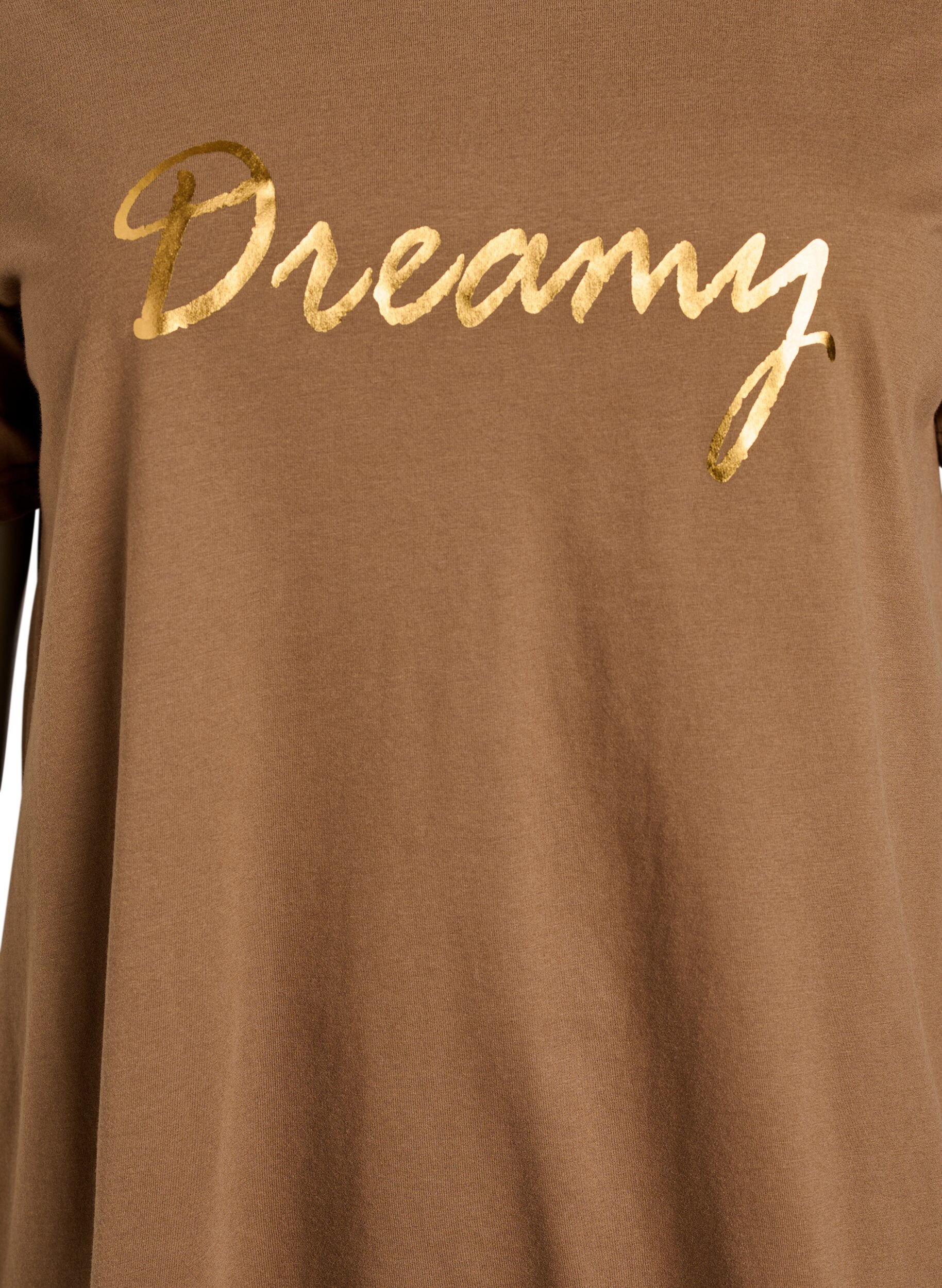 Zizzifashion FLASH - T-shirt with print, Brown, Packshot image number 2