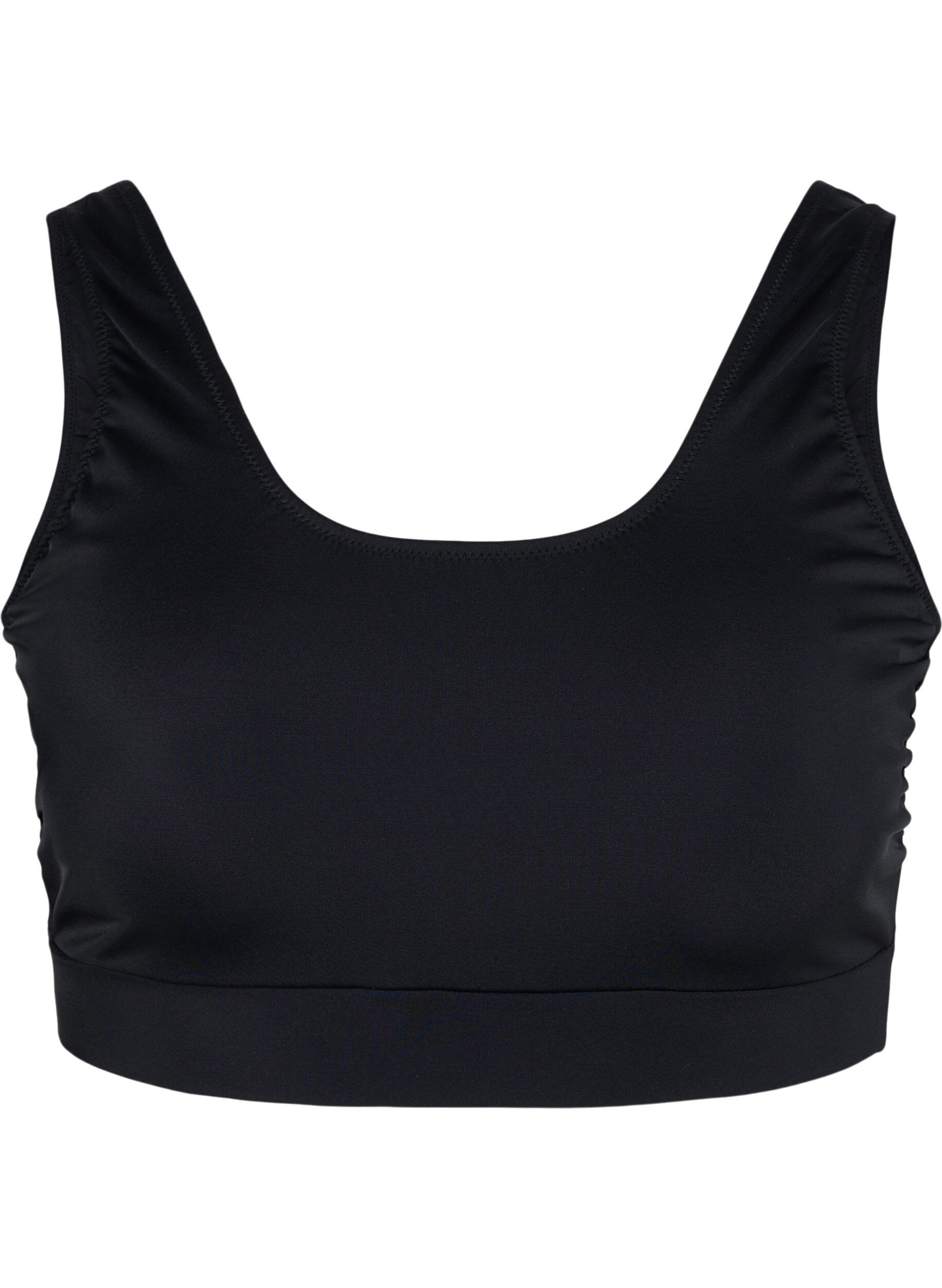 Zizzifashion Bikini top with a round neckline, Black, Packshot image number 0