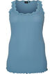 Top with lace trim, Blue, Packshot image number 0
