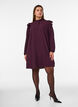 Short dress with ruffles and glitter, Red, Model image number 1