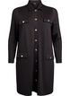 Shirt dress with decorative buttons, Black, Packshot image number 0