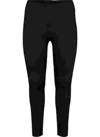Leggings with stretch and ribbed structure