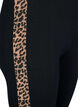 Viscose leggings with leopard print stripe, Black W. Leo, Packshot image number 2