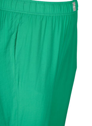 Loose viscose trousers with elastic borders and pockets, Mint, Packshot image number 3