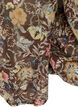 Blouse with floral print and balloon sleeves, Brown, Packshot image number 3