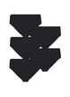 5-pack cotton panties with regular waist, Black, Packshot image number 1
