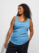Top with lace trim, Blue, Model image number 3