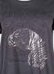 Cotton T-shirt with print, Asphalt w. Tiger, Packshot image number 2