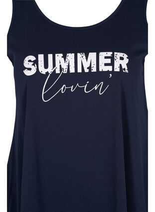 Cotton top with rounded neckline, Night Sky SUMMER, Packshot image number 2