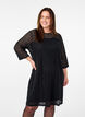  Lace dress with 3/4 sleeves, Black, Model image number 0