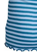 Striped top with a ribbed texture and a lace trim, Blue, Packshot image number 3
