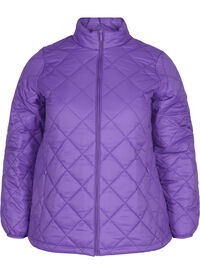 Lightweight quilted jacket with zip and pockets