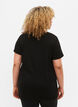 Sports t-shirt with print, Black w. Disciplined, Model image number 1