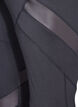 Cropped sports leggings with mesh, Black, Packshot image number 3