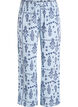 Loose trousers in cotton muslin with polka dots, Light Blue, Packshot image number 0