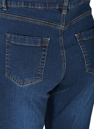 High-waisted Ellen bootcut jeans, Dark Blue, Packshot image number 3