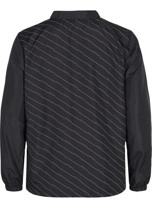 Sports jacket with reflective print, Black w- ReflexPrint, Packshot image number 1