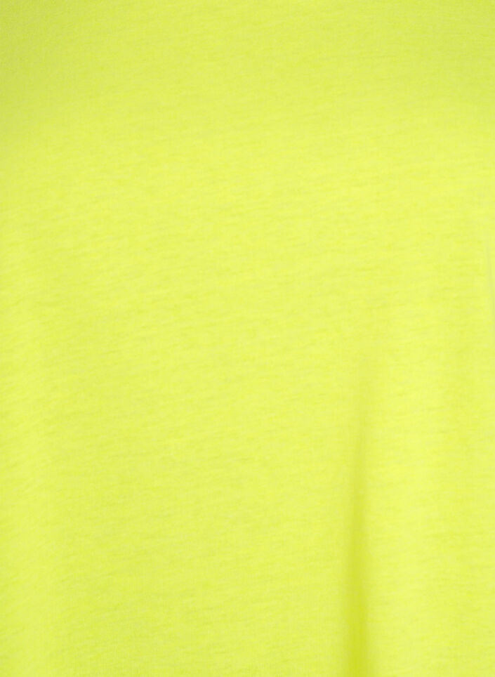 Neon colored cotton t-shirt, Yellow, Packshot image number 2