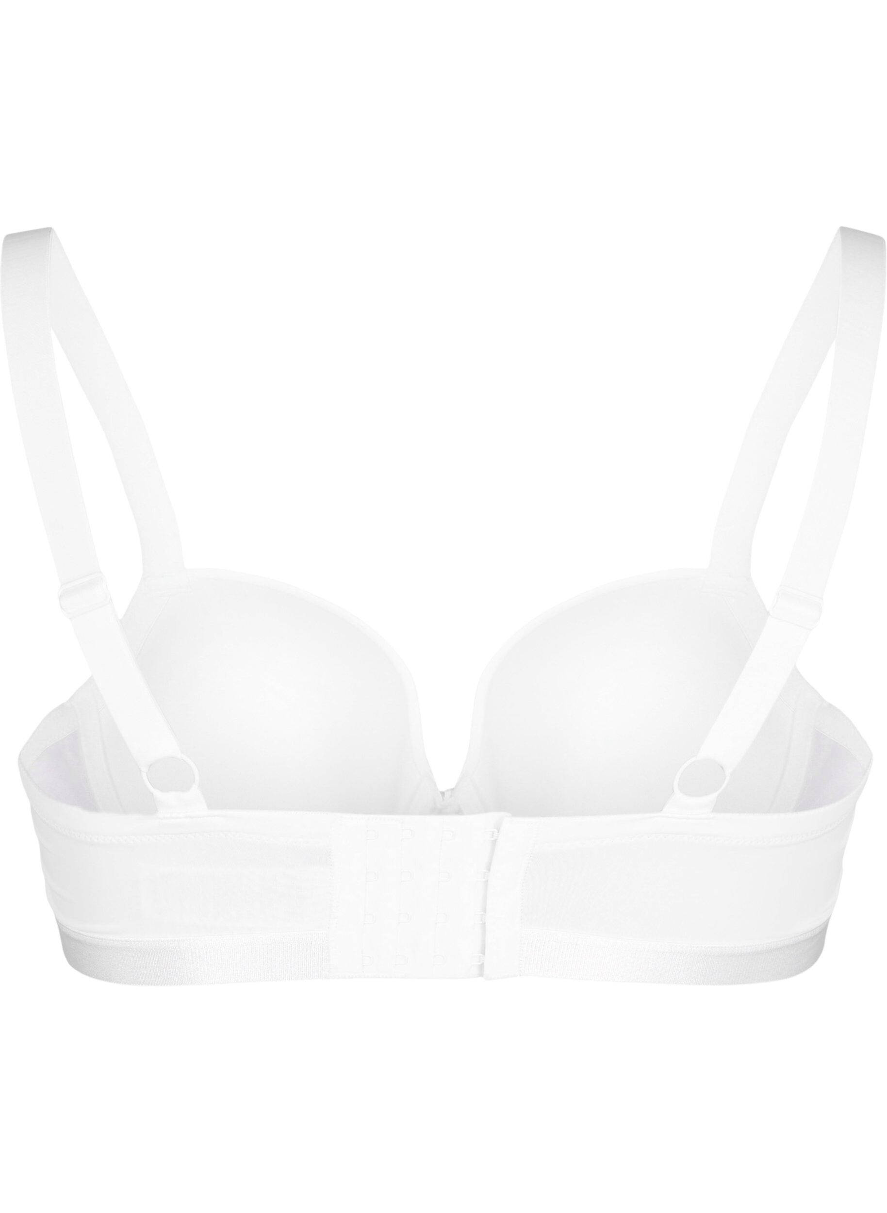 Zizzifashion Moulded bra with mesh, White, Packshot image number 1