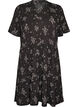 Patterned dress with panels, Black, Packshot image number 0