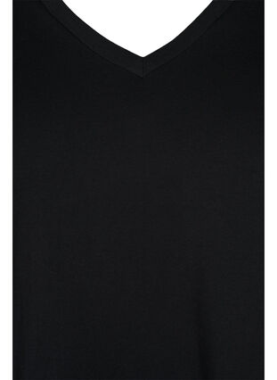 2-pack basic cotton t-shirt, Bonnie Blue/Black, Packshot image number 3