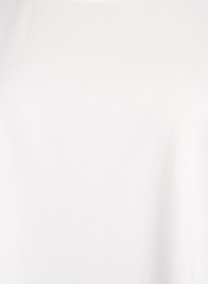 Oversized T-shirt with half sleeves, White, Packshot image number 2