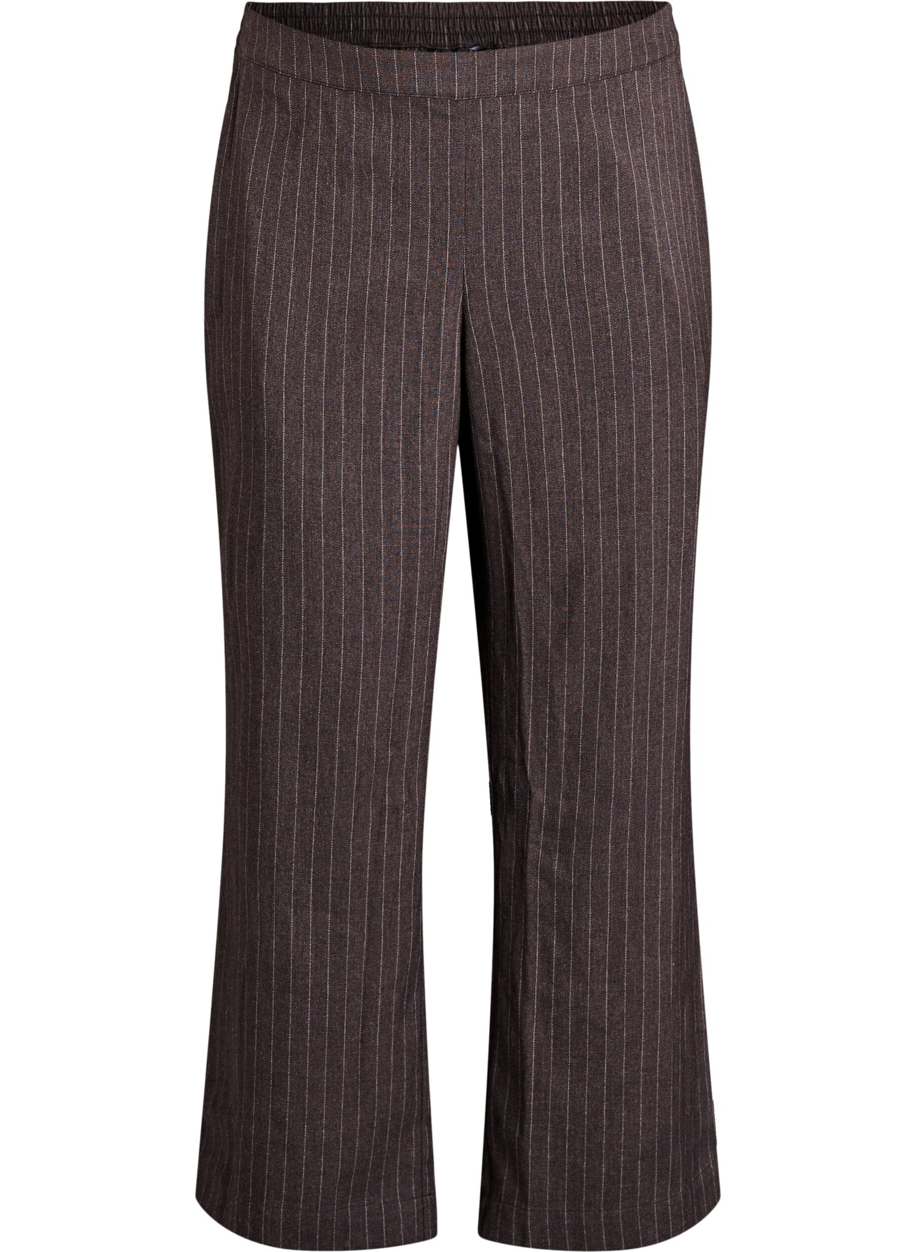 Wide-leg trousers with a high waist