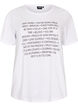 T-shirt with motif, White, Packshot image number 0