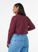 Basic jersey blouse with long sleeves, Red, Model image number 2