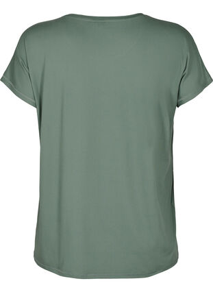 Short sleeve workout t-shirt with print, Laurel W. w. Print, Packshot image number 1
