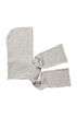 Knitted hooded scarf, Grey, Packshot image number 3