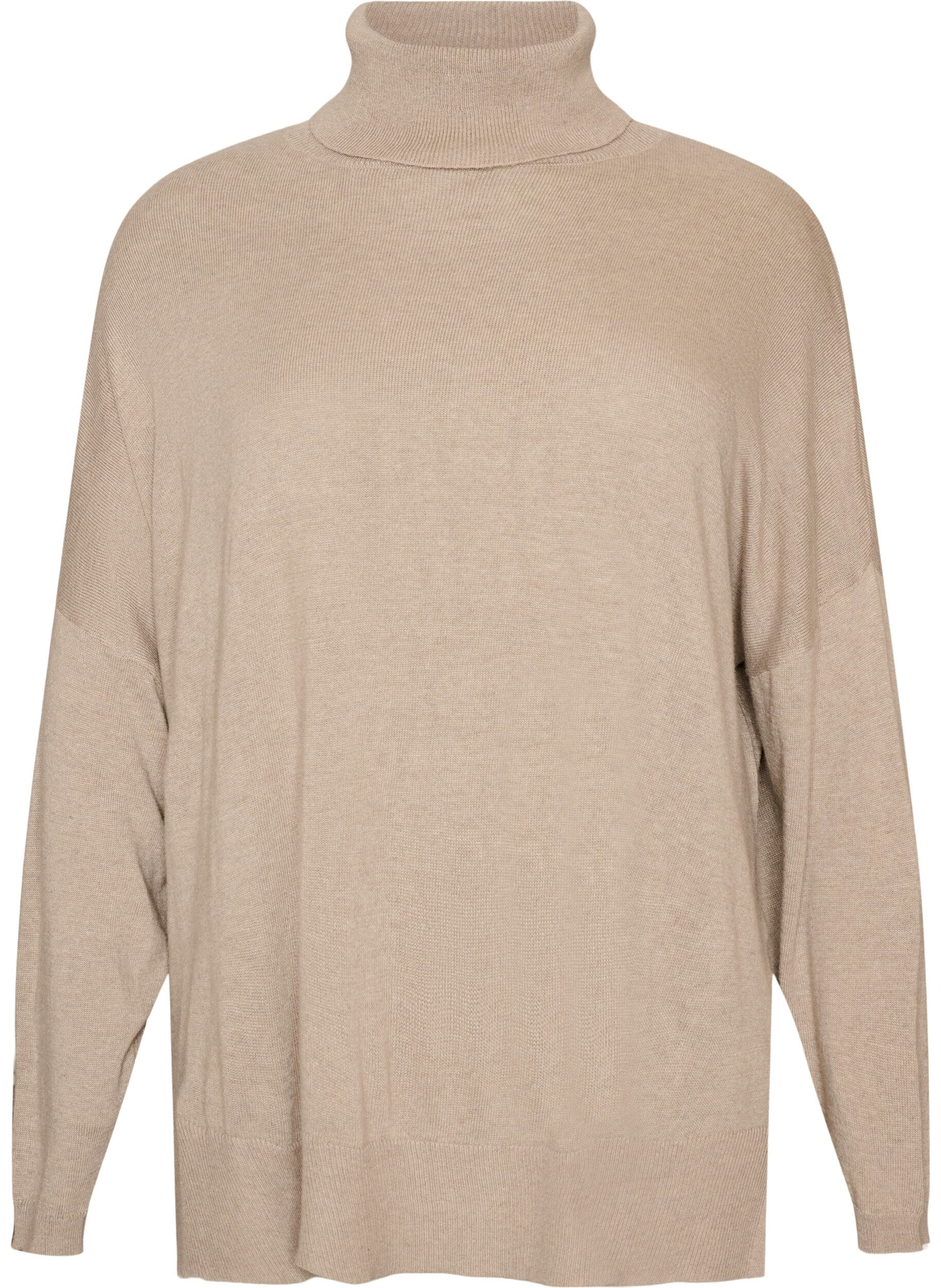 Turtleneck jumper with a loose fit