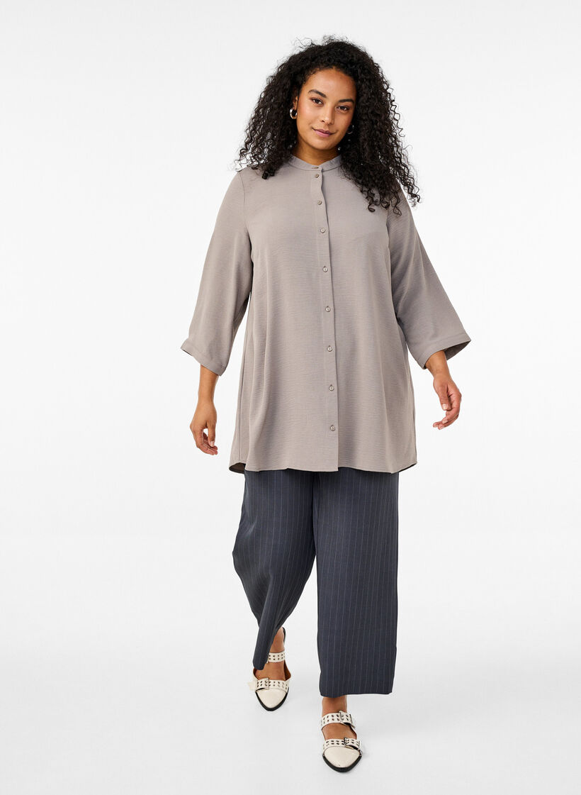 FLASH - Tunic with 3/4 sleeves, Beige, Model image number 1