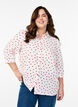 Shirt blouse with 3/4 sleeves, White, Model image number 0