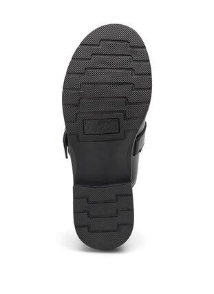 Open leather loafer with studs, Black, Packshot image number 4
