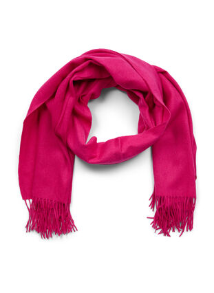 Scarf in a wool blend, Very Berry, Packshot image number 0