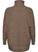 Loose knit jumper with a turtleneck, Brown, Packshot image number 1