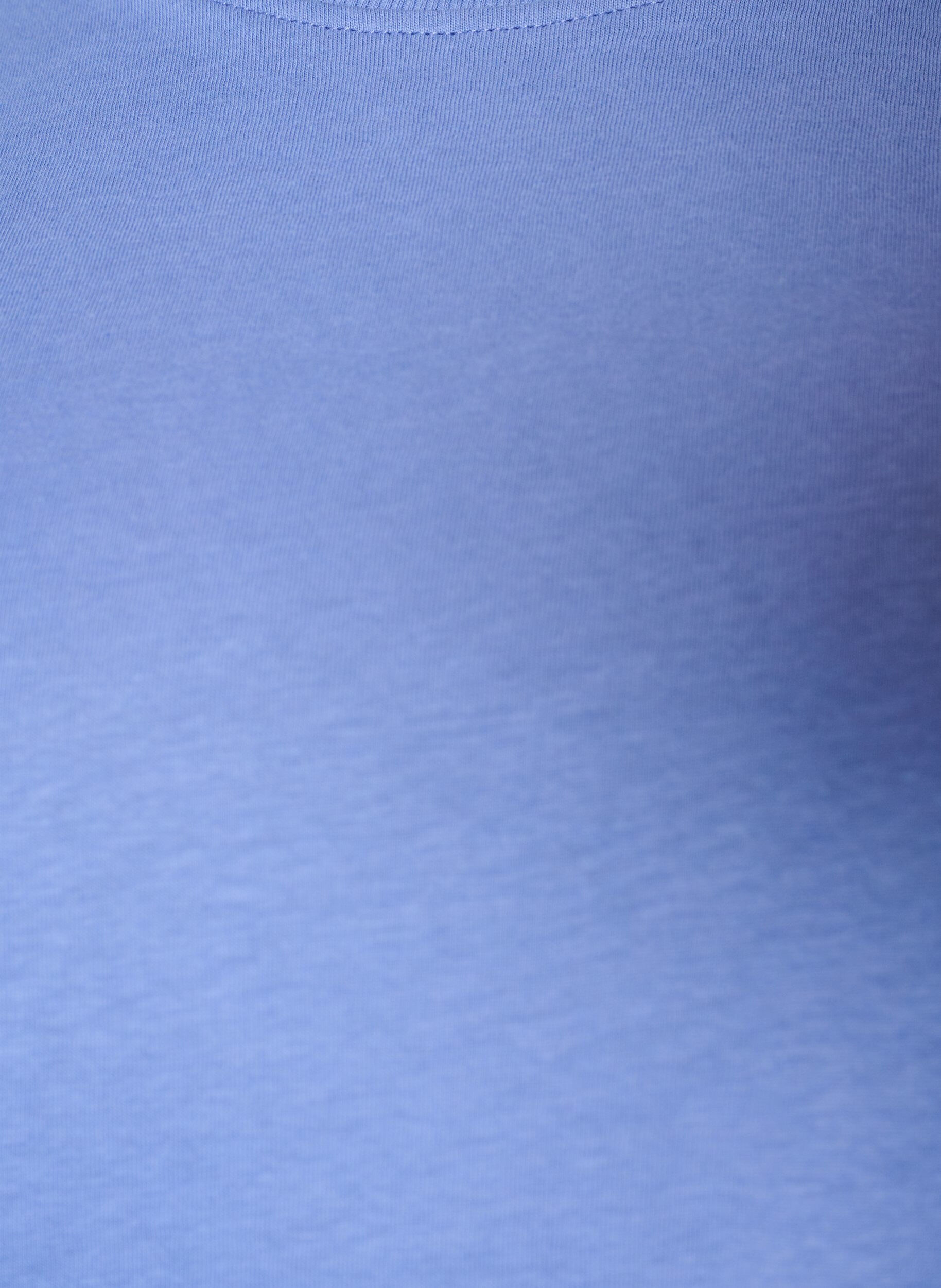 ZizzifashionBasic cotton T-shirt with round neck, Purple, Packshot image number 2