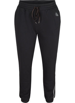 Sweatpants with a drawstring and pockets, Black, Packshot image number 0