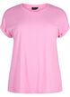 Short-sleeved cotton blend t-shirt, Pink, Packshot image number 0