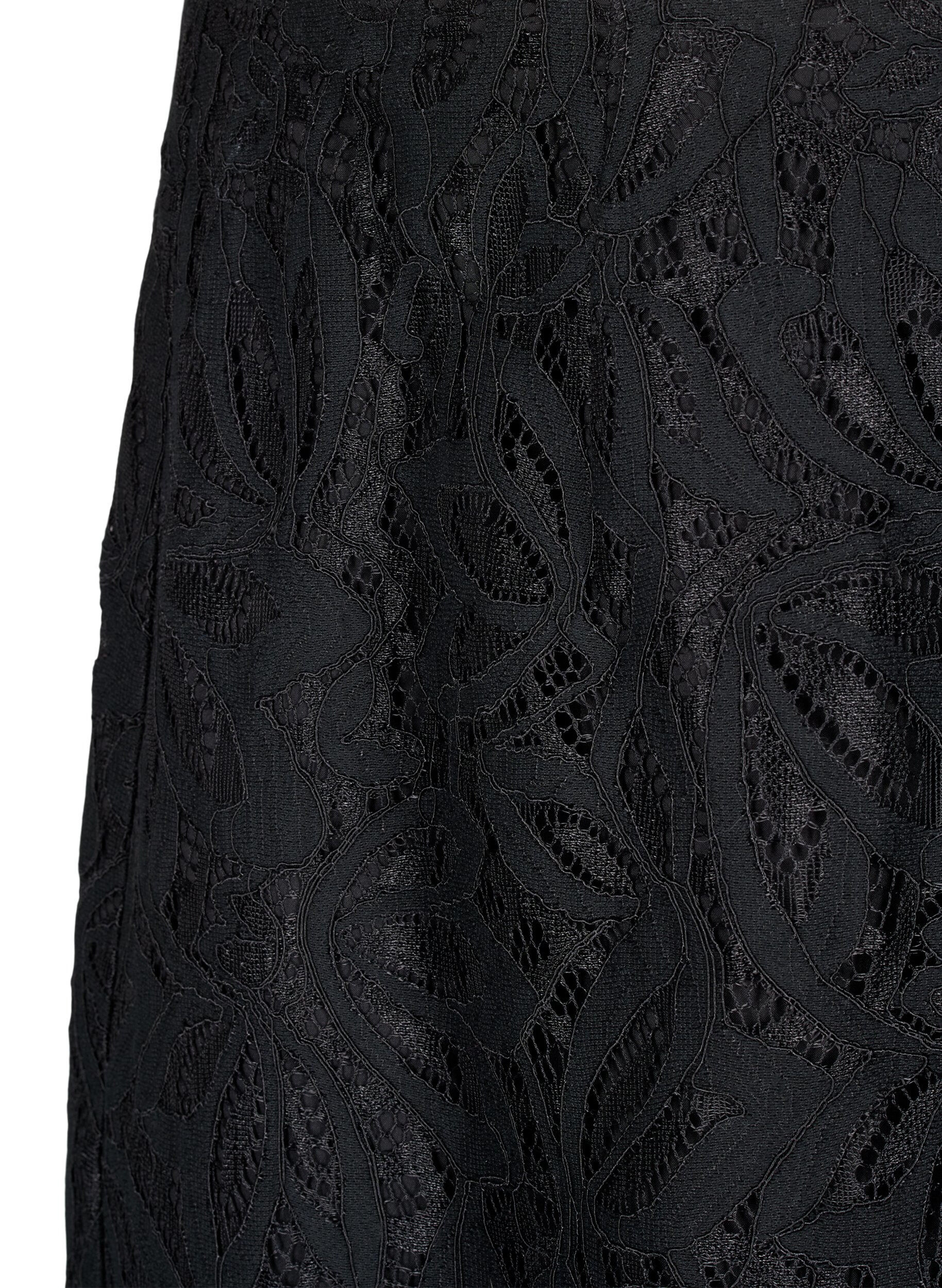 Zizzifashion Short lace skirt, Black, Packshot image number 2