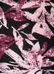 Short floral viscose dress with 3/4 sleeves, Black, Packshot image number 2