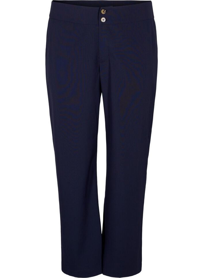 Classic pants with straight fit, Night Sky, Packshot image number 0