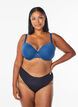 Moulded bra with mesh, Blue, Model image number 1