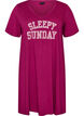 Organic cotton nightdress with V-neck, Red, Packshot image number 0