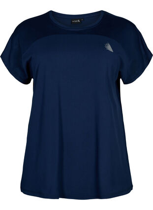 Training t-shirt with round neck, Black Iris ASS, Packshot image number 0